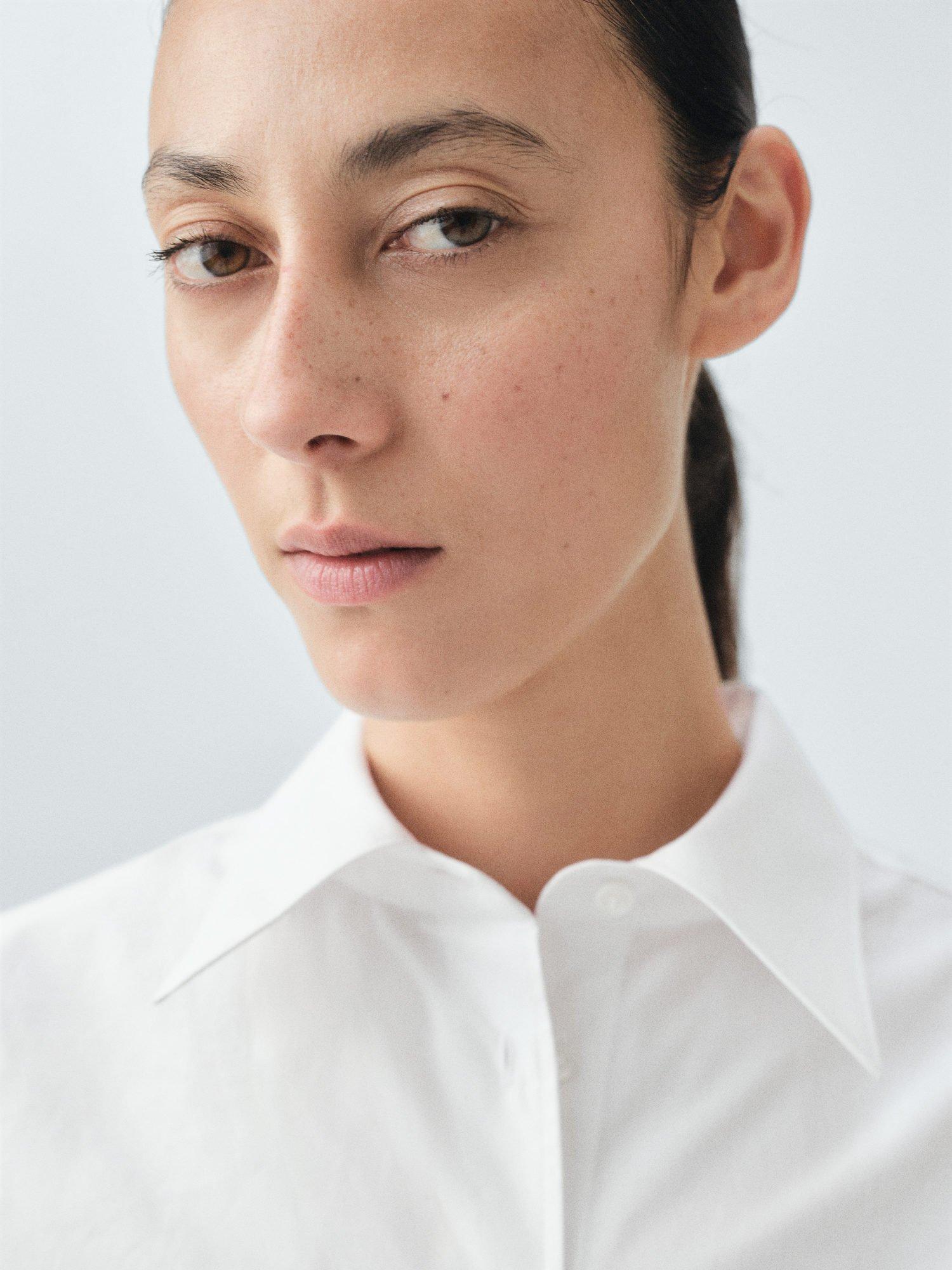 Product image 6 of 8, which shows Mango Rialto Oversized Shirt, White, 8