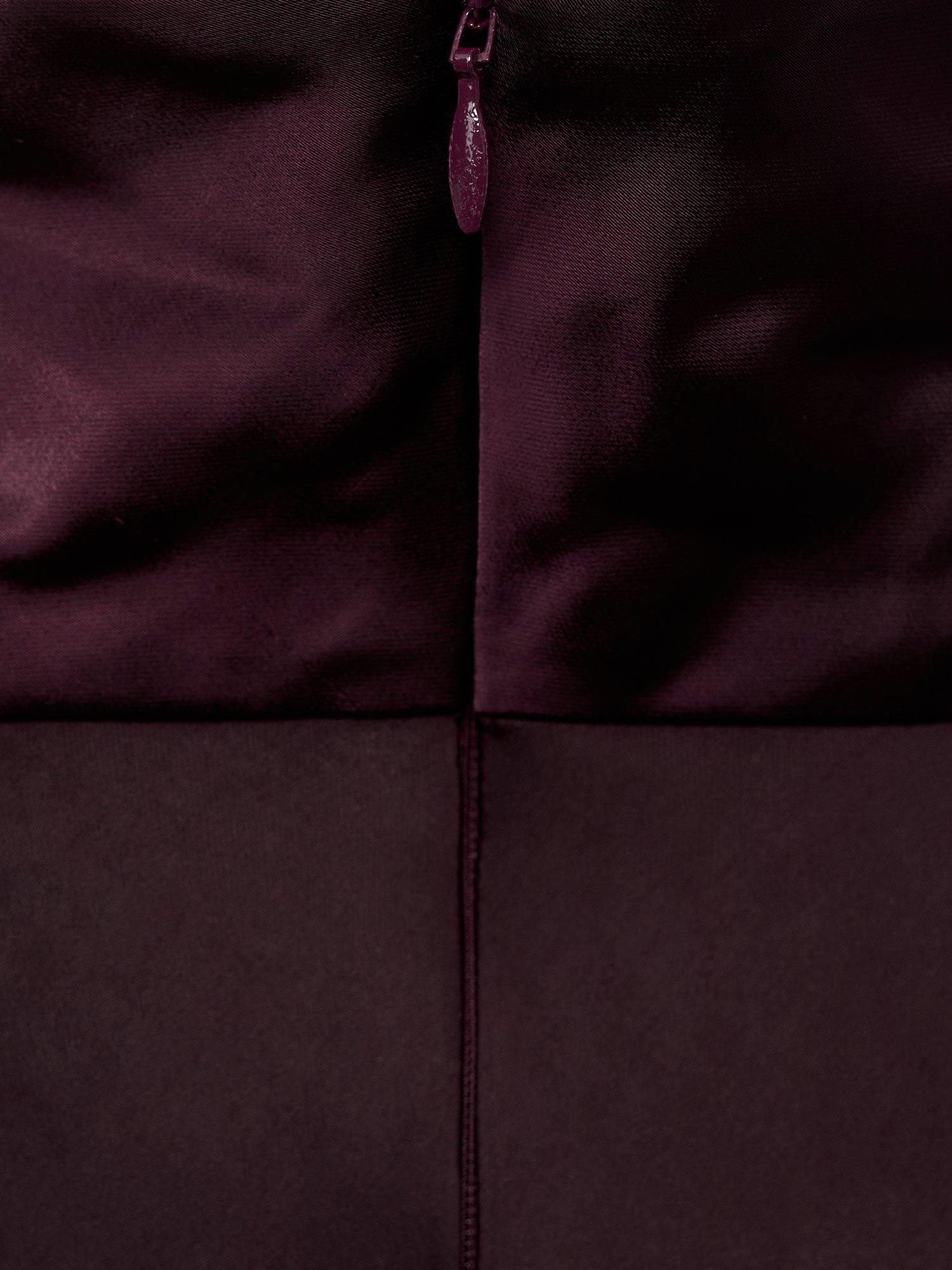 Product image 8 of 8, which shows Mango Stone Satin Top, Medium Purple, 8