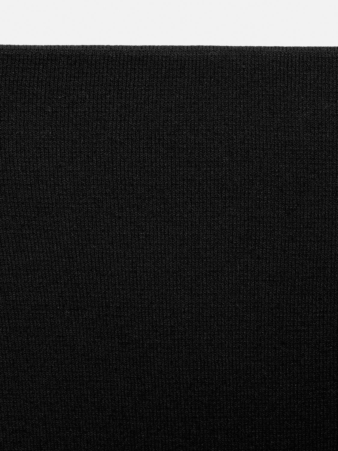 Product image 6 of 6, which shows Mango Zonard Knitted Midi Skirt, Black, XS