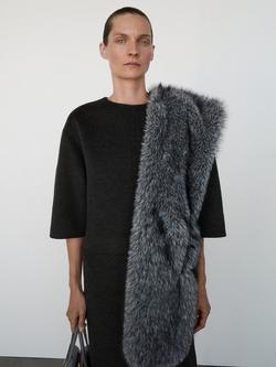 Mango Leipzig Wool Blend Coat, Grey - view 2, Grey