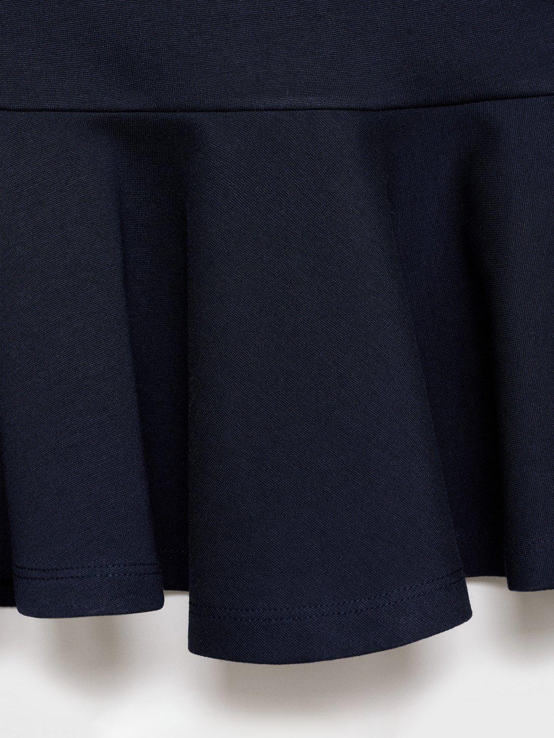 Product image 5 of 7, which shows Mango Pepla Peplum Hem Top, Navy, L