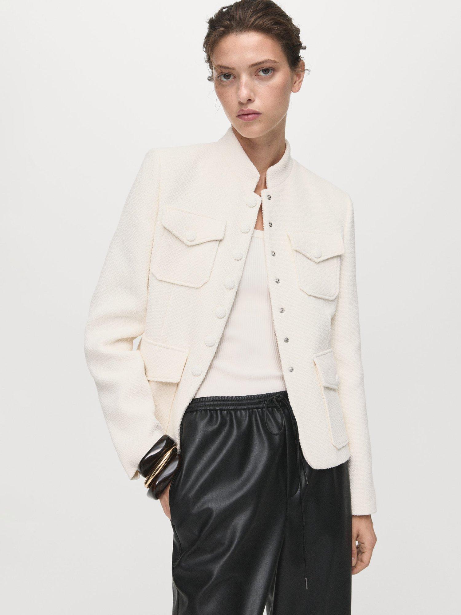 Product image 6 of 9, which shows Mango Apple Faux Leather Trousers, Black, XXXL