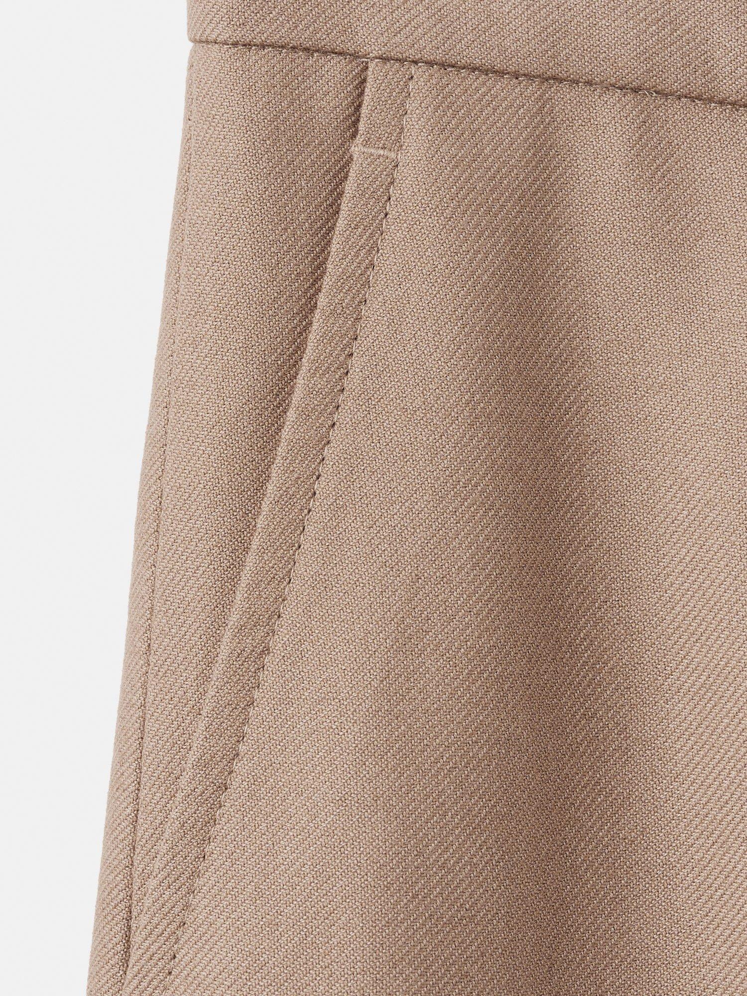 Product image 7 of 7, which shows Mango Natalie Straight Tailored Trousers, Medium Brown, 10