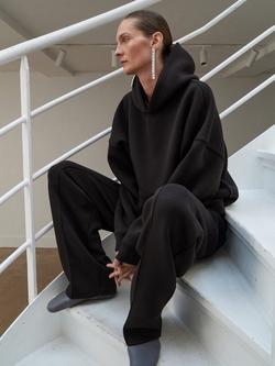 Mango Orlane Seam Detail Joggers, Brown - view 2, Brown