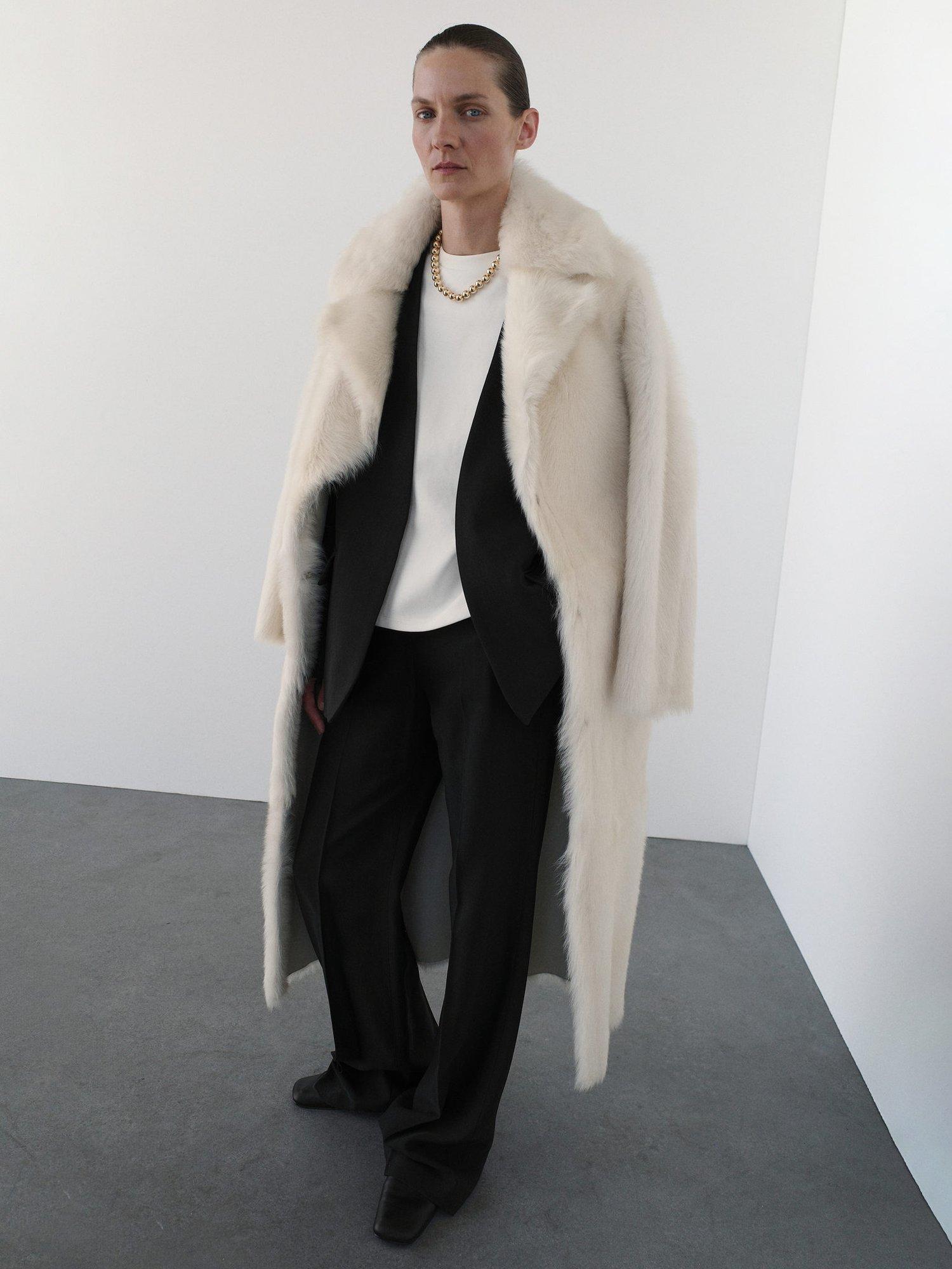 Product image 2 of 6, which shows Mango Praga Tailored Trousers, Black, 10