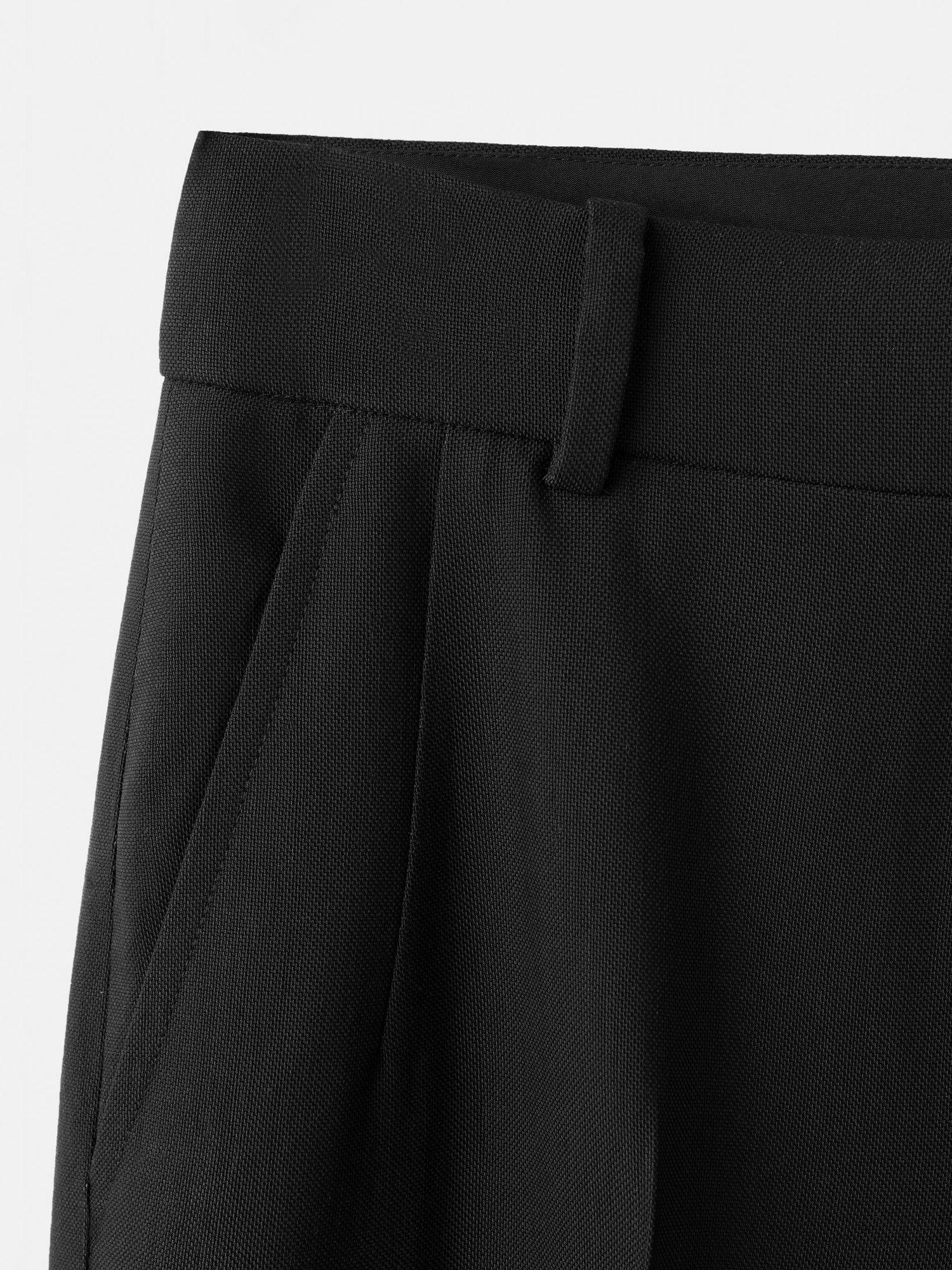 Product image 6 of 6, which shows Mango Praga Tailored Trousers, Black, 10