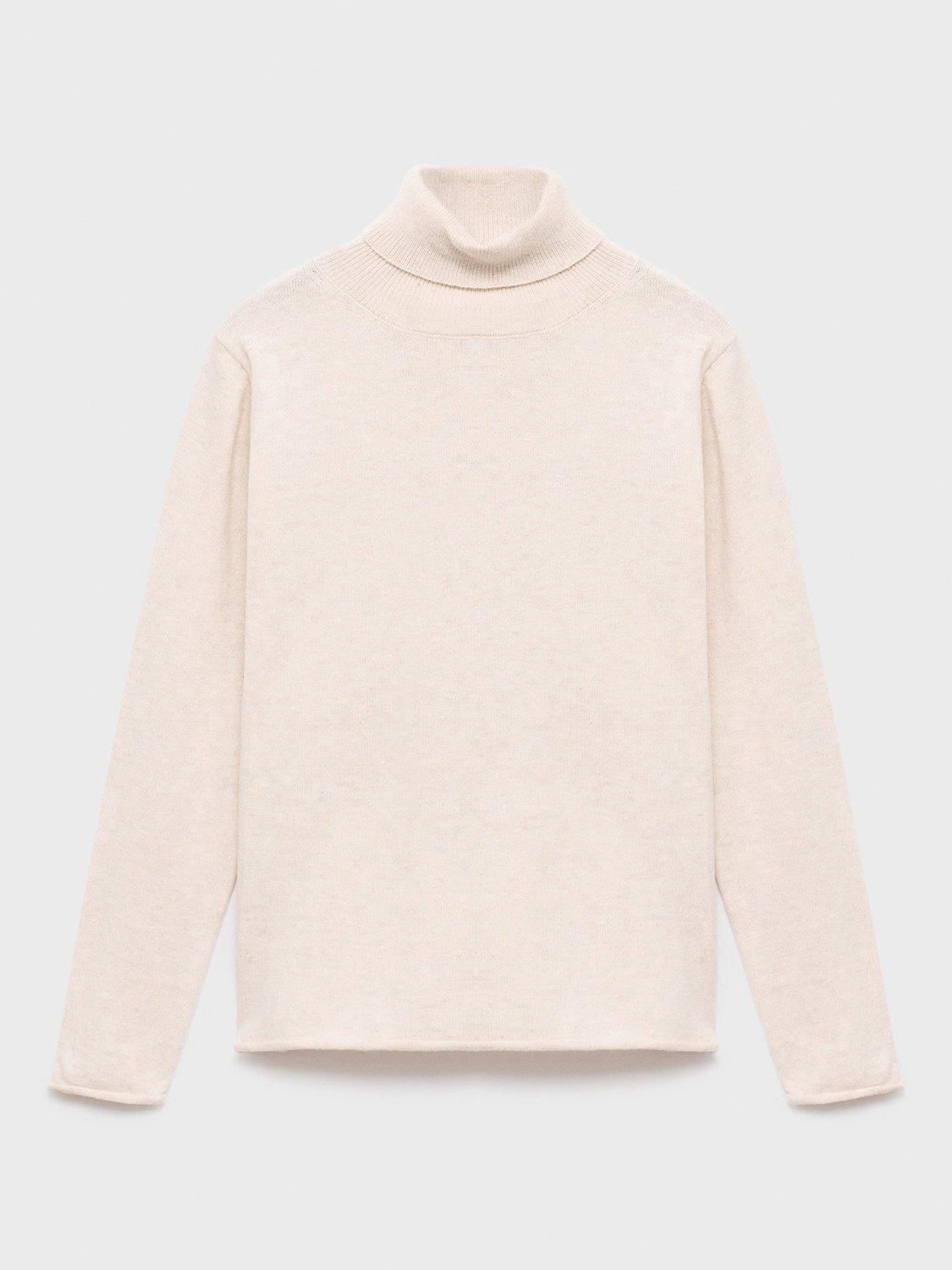 Product image 1 of 4, which shows Mango Kids' Bella Jumper, Light Beige, 11-12 years