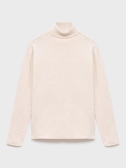 Mango Kids' Bella Cotton Jumper, Light Beige