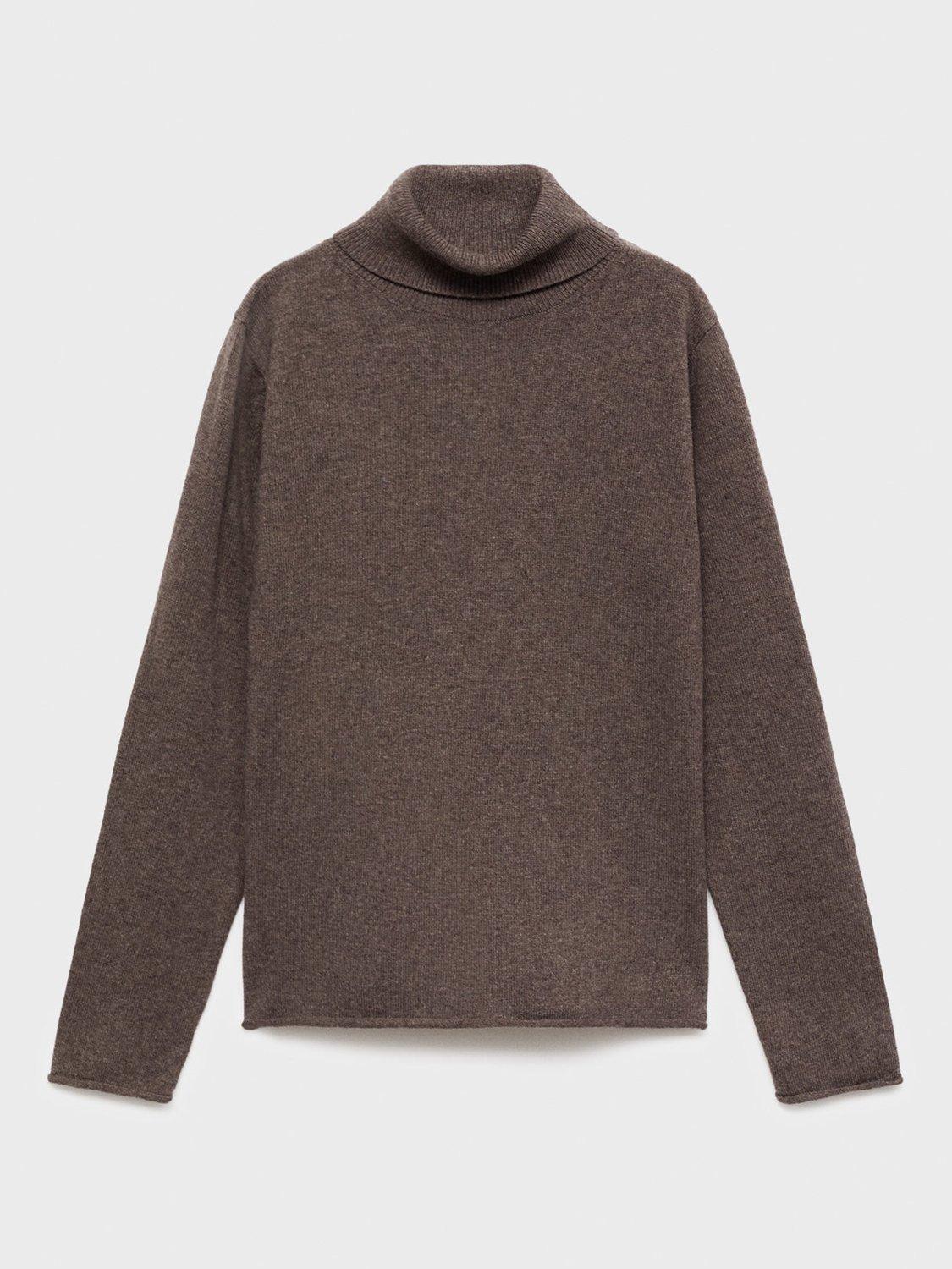 Product image 1 of 4, which shows Mango Kids' Bella Jumper, Brown, 5-6 years