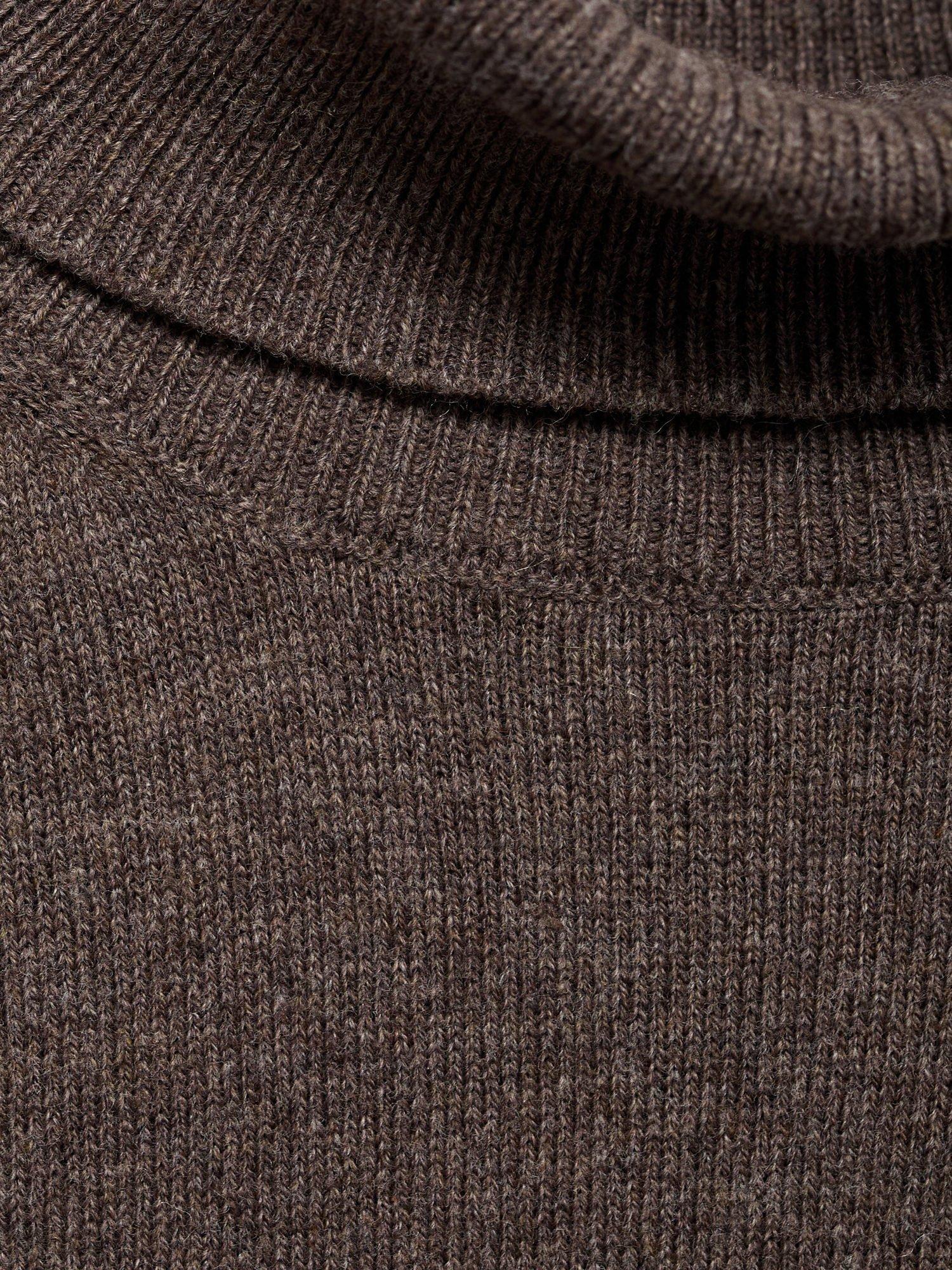 Product image 4 of 4, which shows Mango Kids' Bella Jumper, Brown, 5-6 years