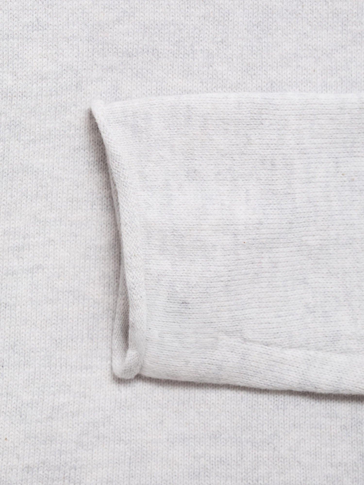 Product image 3 of 4, which shows Mango Kids' Bella Jumper, Pastel Grey, 5-6 years