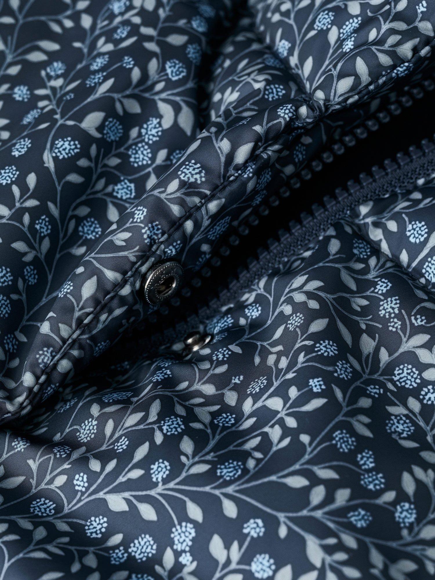 Product image 4 of 4, which shows Mango Kids' Annab Quilted Hooded Jacket, Navy, 18-24 months