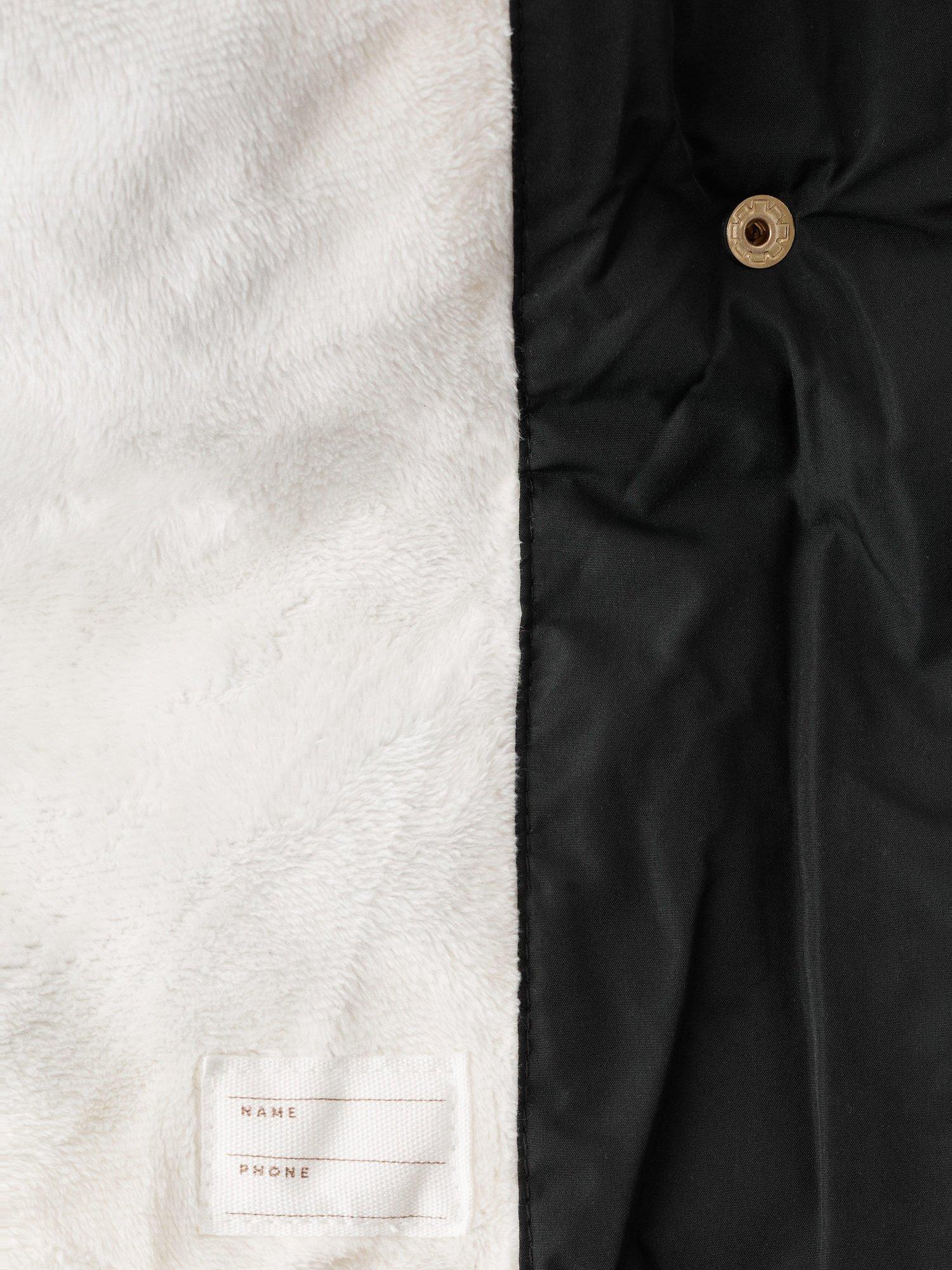 Product image 3 of 4, which shows Mango Kids' Sophie Quilted Jacket, Black, 2-3 years