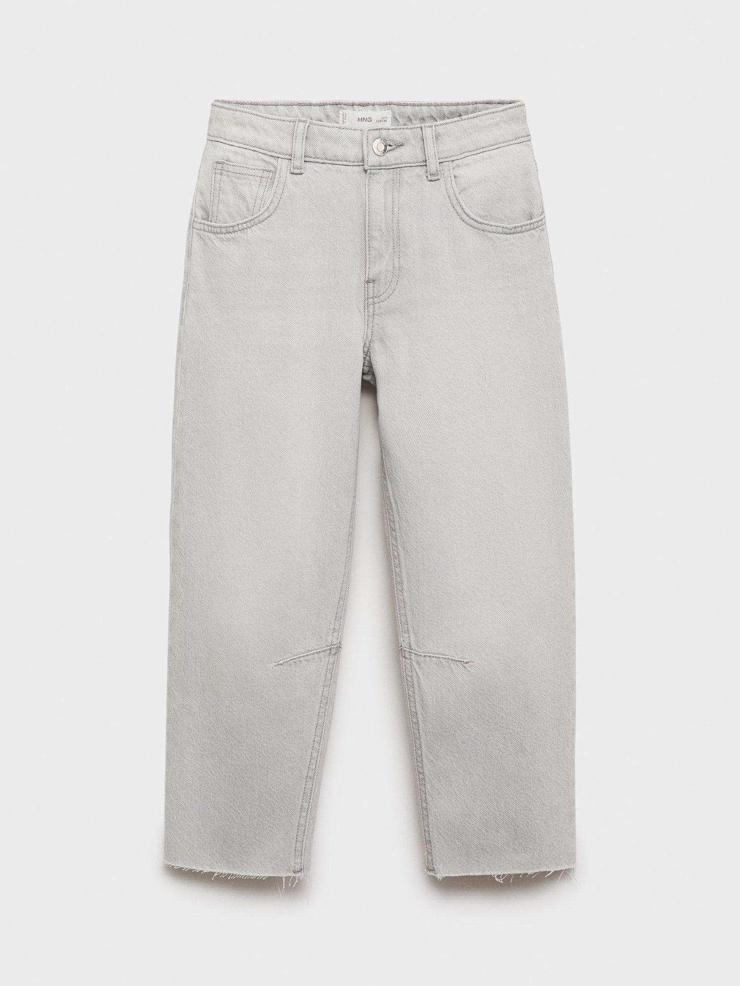 Product image 3 of 7, which shows Mango Kids' Balloon Jeans, Grey, 10 years