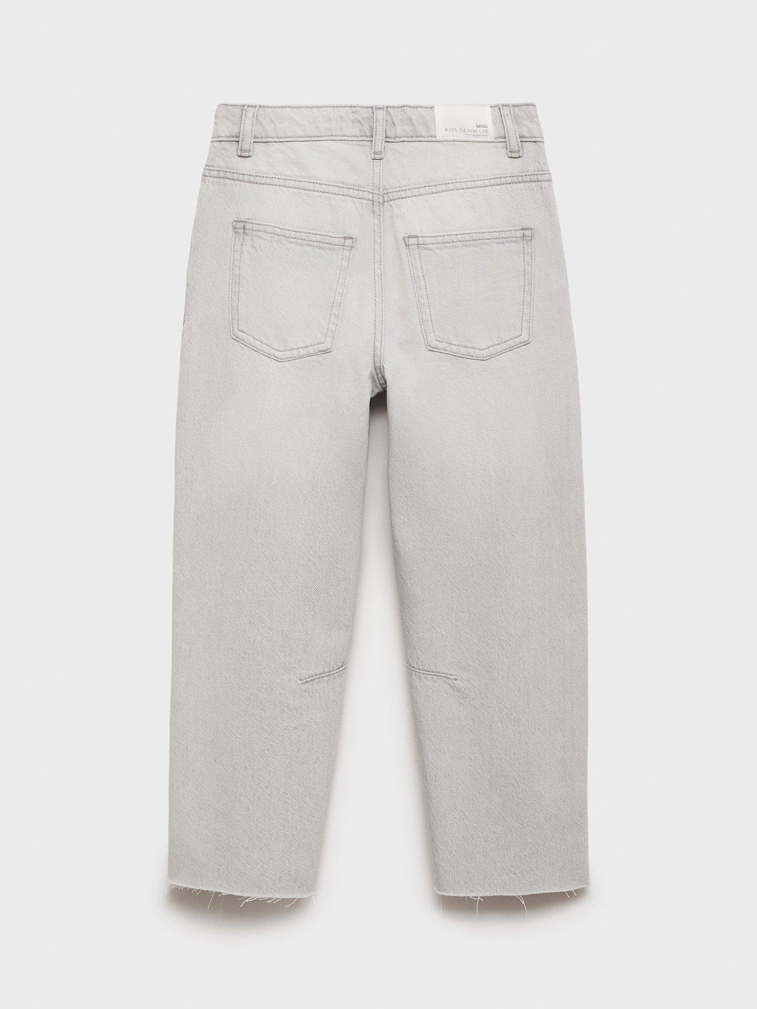 Product image 4 of 7, which shows Mango Kids' Balloon Jeans, Grey, 10 years