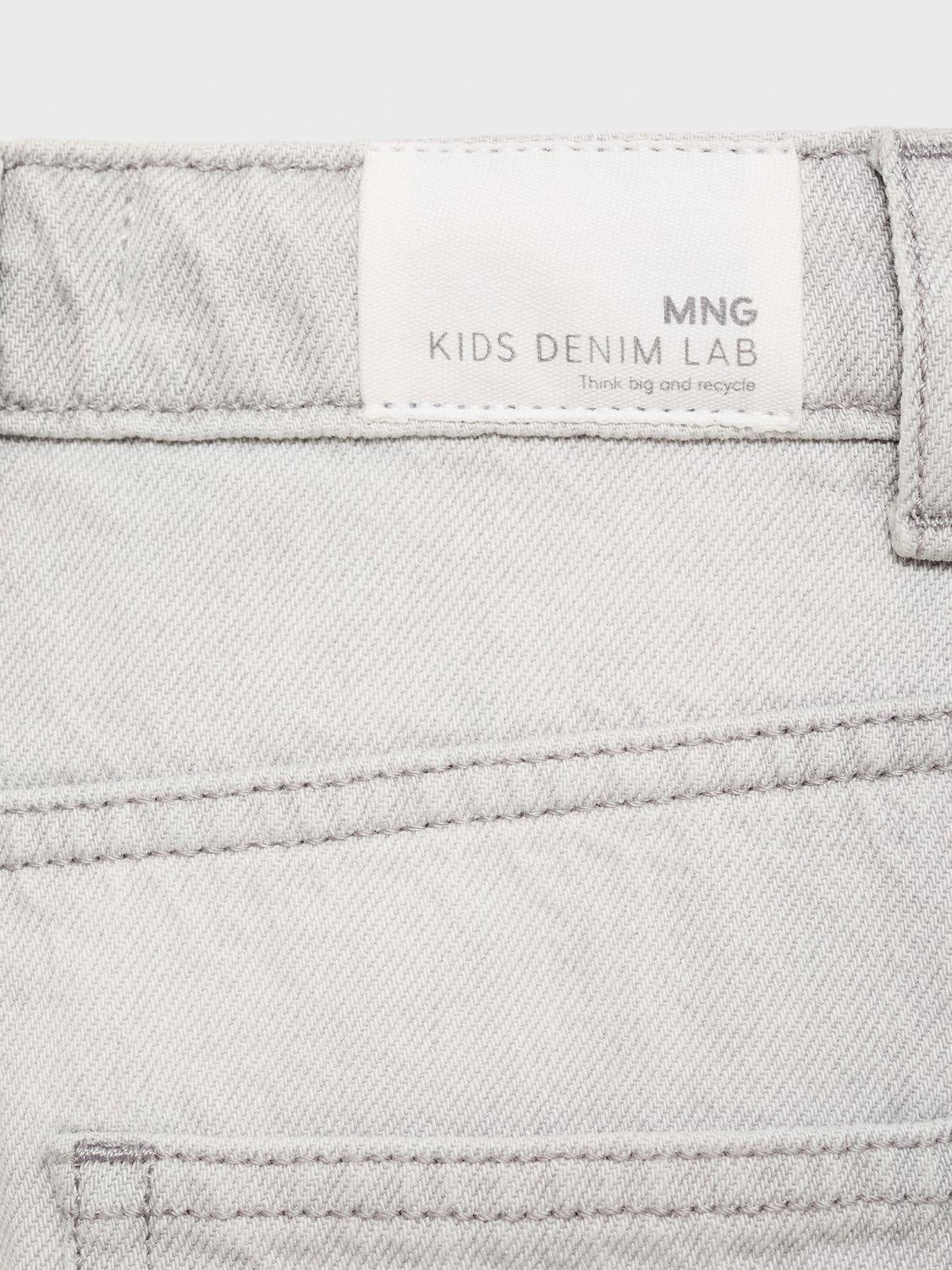 Product image 5 of 7, which shows Mango Kids' Balloon Jeans, Grey, 10 years