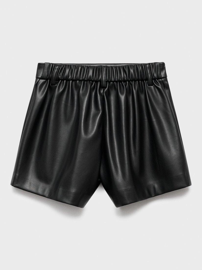 Product image 2 of 4, which shows Mango Kids' Joana Shorts, Black, 11-12 years