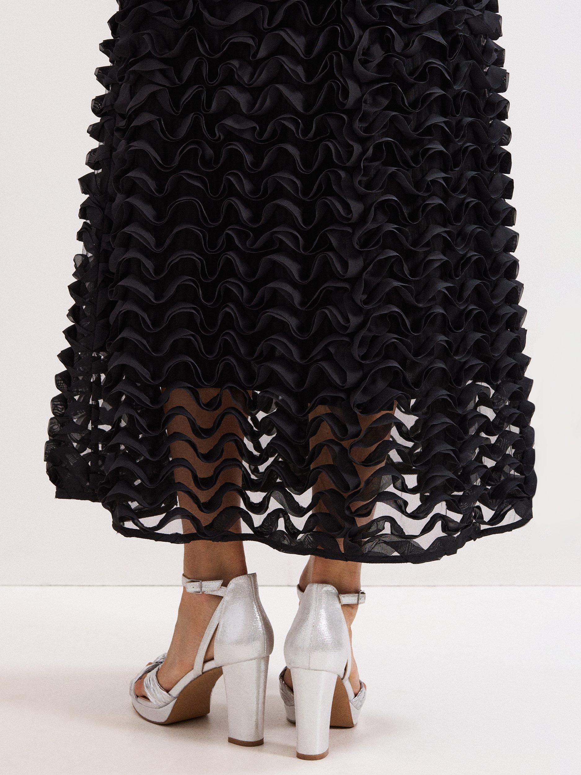 Product image 9 of 9, which shows Phase Eight Metallic Platform Sandals, Silver, 3