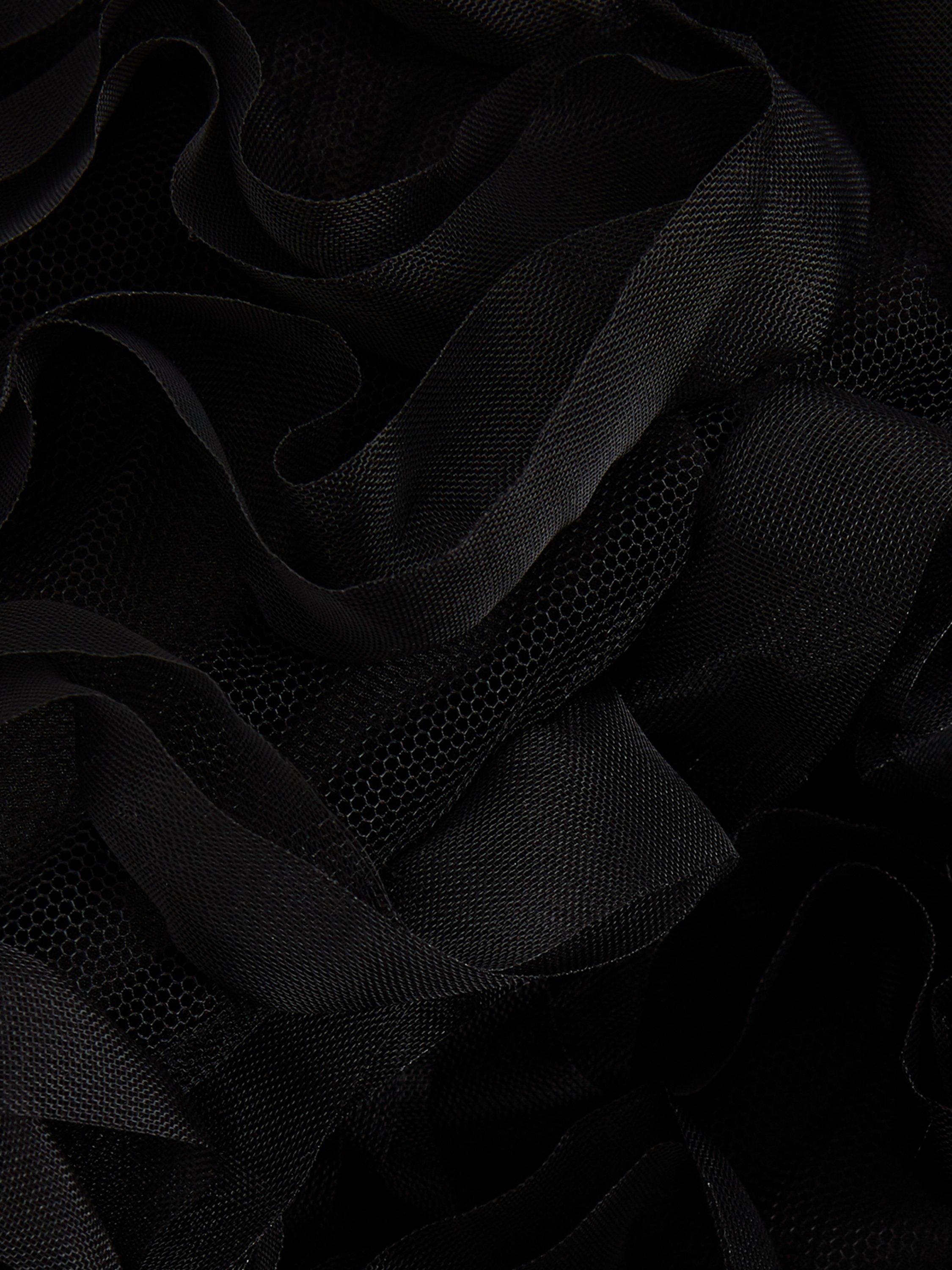 Product image 6 of 8, which shows Phase Eight Talis Textured Midi Skirt, Black, 8