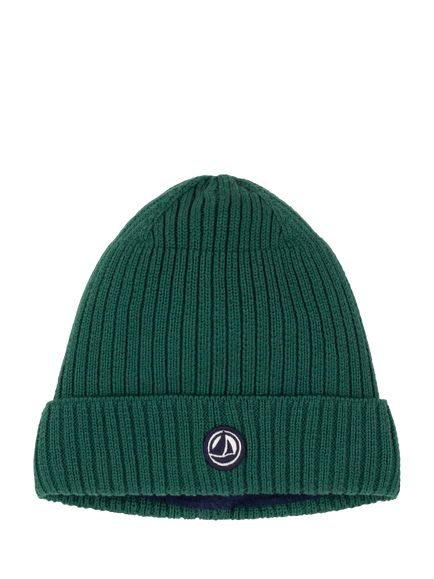 Petit Bateau Kids' Microfleece Lined Knitted Hat, Rosewood, Willow