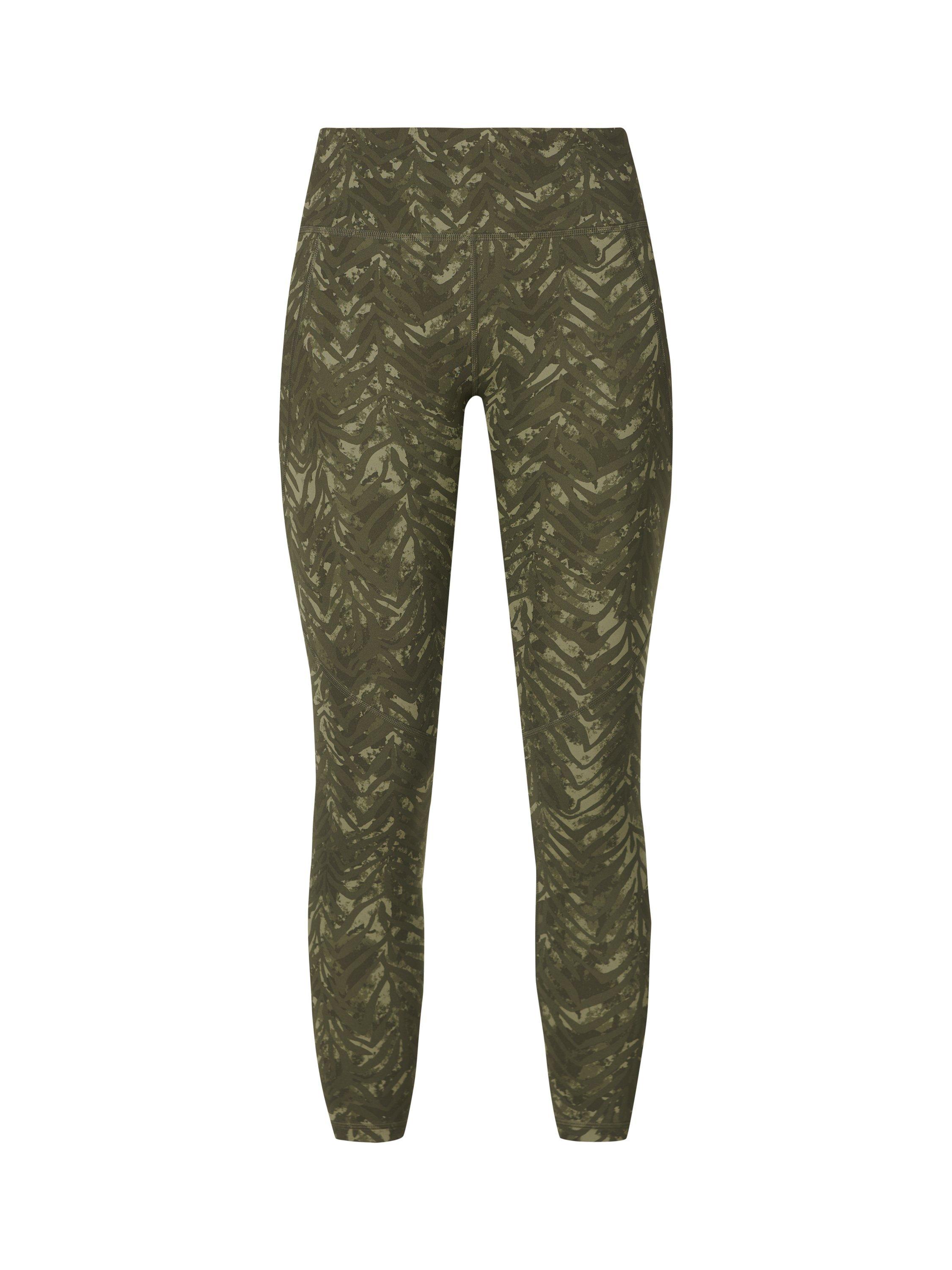 Product image 4 of 8, which shows Sweaty Betty Power 7/8 Workout Leggings, Green Animal Texture, XS