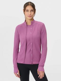 Sweaty Betty Athlete Seamless Workout Zip Top, Argyle Purple, Argyle Purple