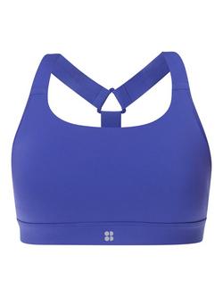Sweaty Betty Power Medium Support Seam-Free Bra - view 2, Rich Blue