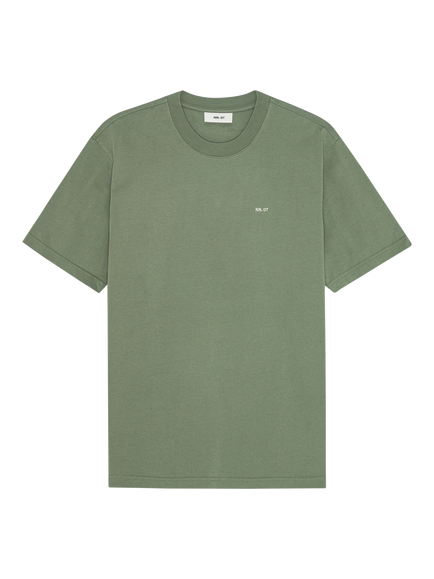 NN.07 Adam Embroidered T-Shirt, Sea Spray - view 2, Sea Spray
