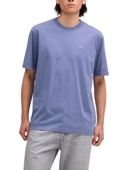NN.07 Adam Embroidered T-Shirt, Stone Blue, Stone Blue