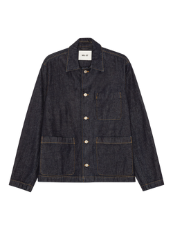 NN.07 Morgan Denim Overshirt, Raw Indigo, Raw Indigo