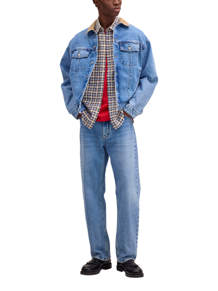 NN.07 Roy Hybrid Denim Jacket, Vintage Blue - view 2, Vintage Blue