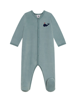 Petit Bateau Baby Cotton Popper Bodysuit, Gobelin, Gobelin
