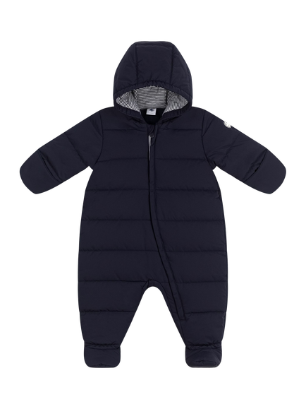 Petit Bateau Baby Padded Hooded Snow Suit, Smoking