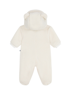 Petit Bateau Baby Hooded Snow Suit, Milk - view 2, Milk
