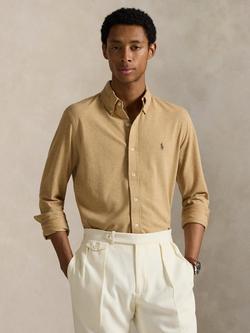 Polo Ralph Lauren Cotton Regular Fit Oxford Shirt, Classic Camel Heather, Classic Camel Heather