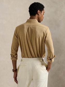 Polo Ralph Lauren Cotton Regular Fit Oxford Shirt, Classic Camel Heather - view 2, Classic Camel Heather