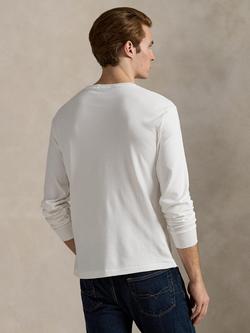 Polo Ralph Lauren Custom Slim Fit Long Sleeve T-Shirt, White - view 2, White
