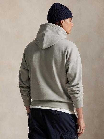 Polo Ralph Lauren Heavyweight Cotton Blend Hoodie, Grey Dawn - view 2, Grey Dawn