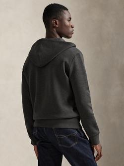 Polo Ralph Lauren Cotton Blend Zip-Through Hoodie - view 2, Dark Charcoal Heather