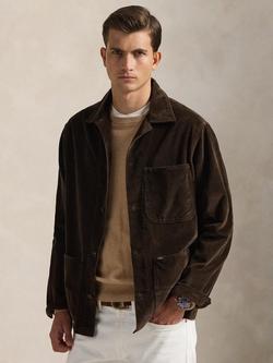 Polo Ralph Lauren Utility Overshirt, Dark Beech, Dark Beech