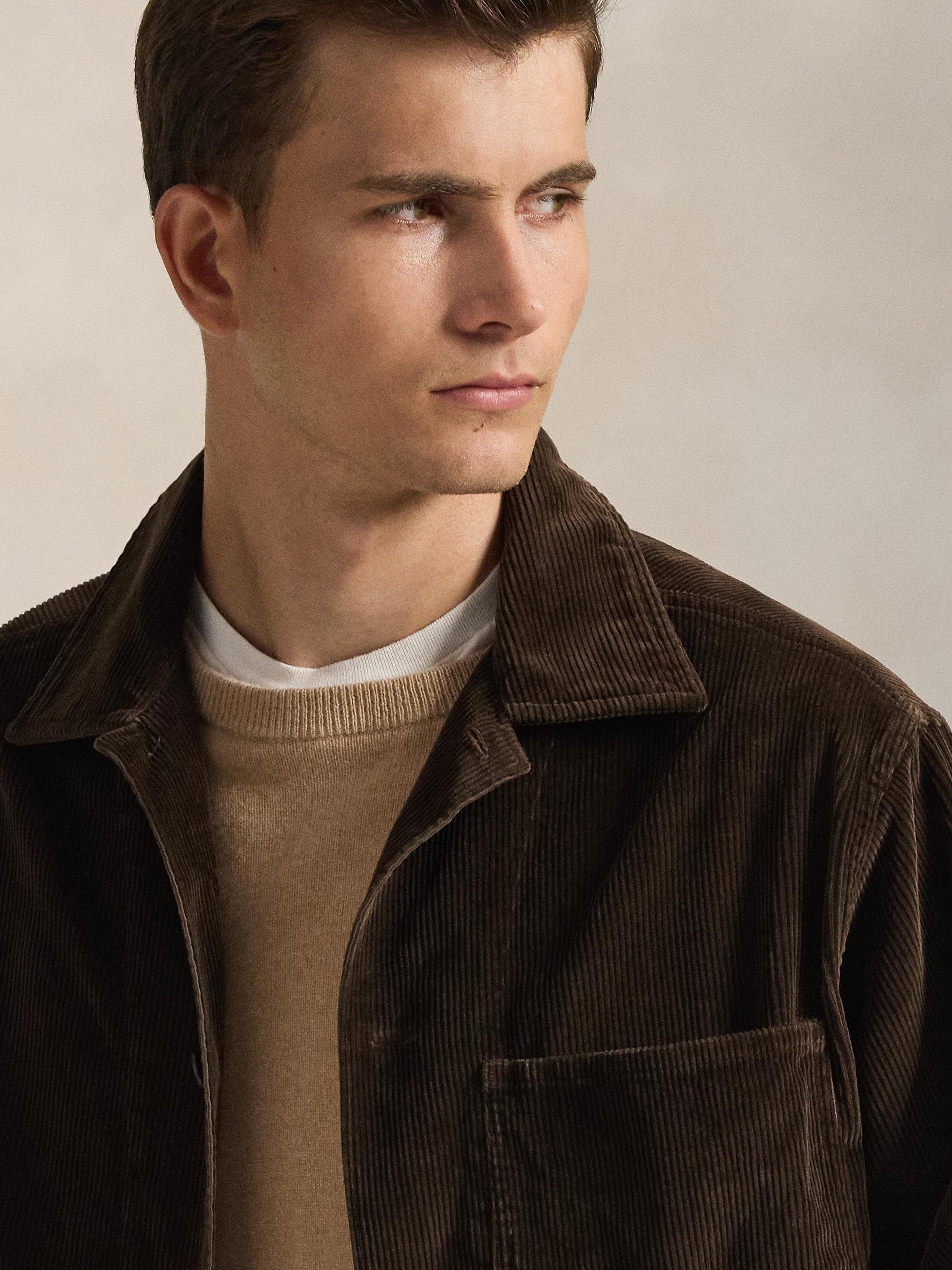 Product image 3 of 6, which shows Polo Ralph Lauren Utility Overshirt, Dark Beech, S
