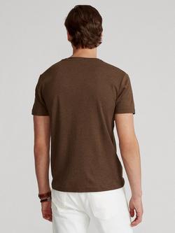 Polo Ralph Lauren Cotton Custom Slim Fit Short Sleeve T-Shirt - view 2, Nutmeg