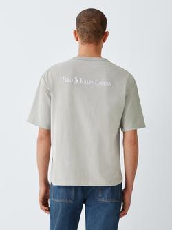 Polo Ralph Lauren Cotton Relaxed Fit Short Sleeve T-Shirt, Grey Dawn - view 2, Grey Dawn