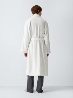 John Lewis Cotton Terry Waffle Robe, White - view 2, White