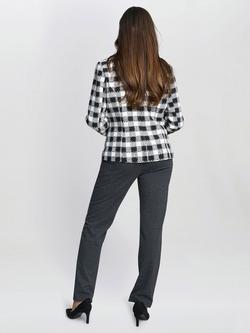 Gina Bacconi Alise Tweed Jacket, Black/White - view 2, Black/White