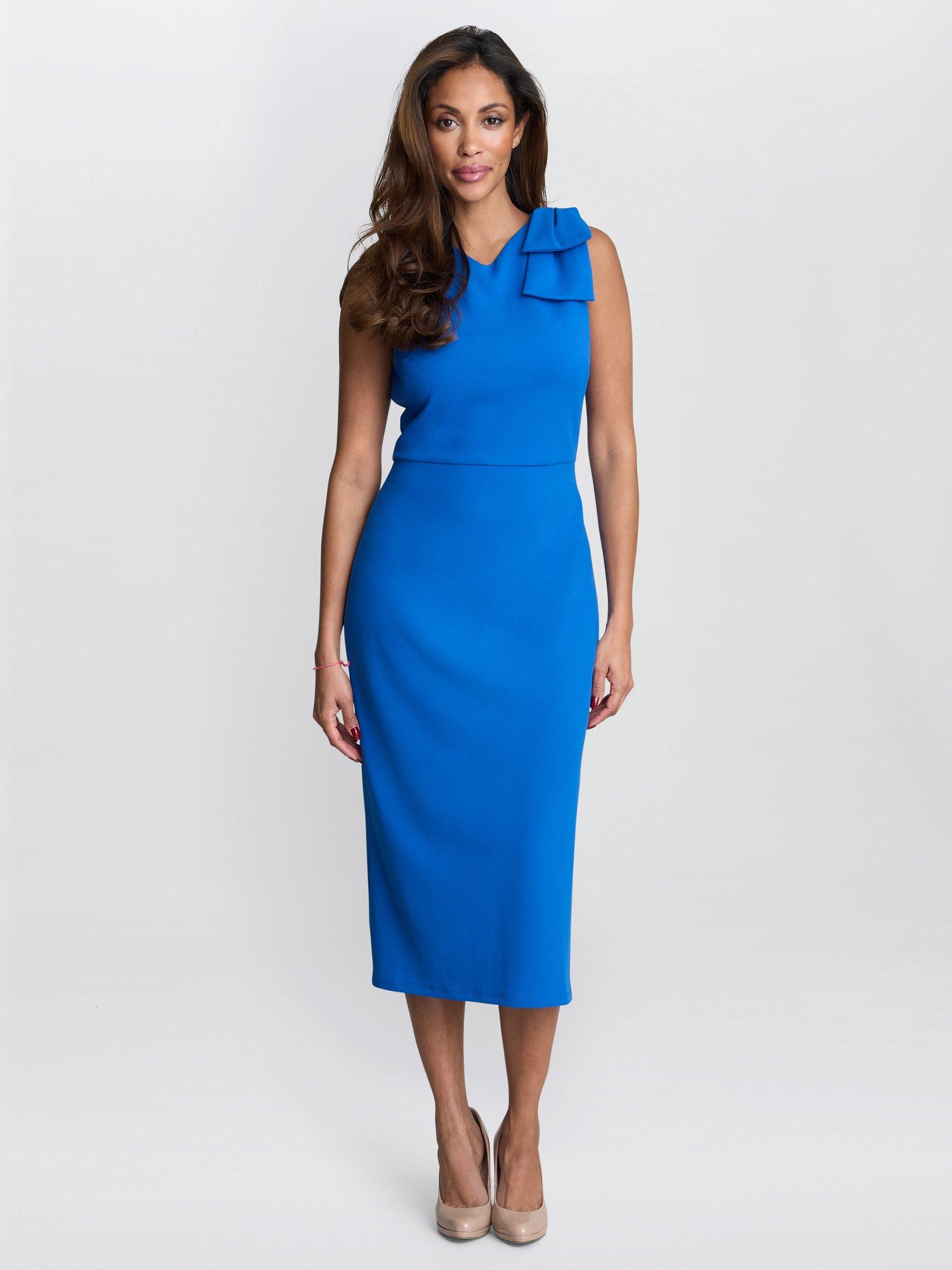 gina bacconi blue dress Buy Gina Bacconi Blue Anne-Marie Taffeta Dress from Next USA