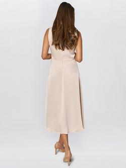 Gina Bacconi Sandy Sleeveless A Line Dress, Cream - view 2, Cream