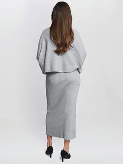 Gina Bacconi Vanna Turtle Neck Sequinned Jumper, Grey - view 2, Grey