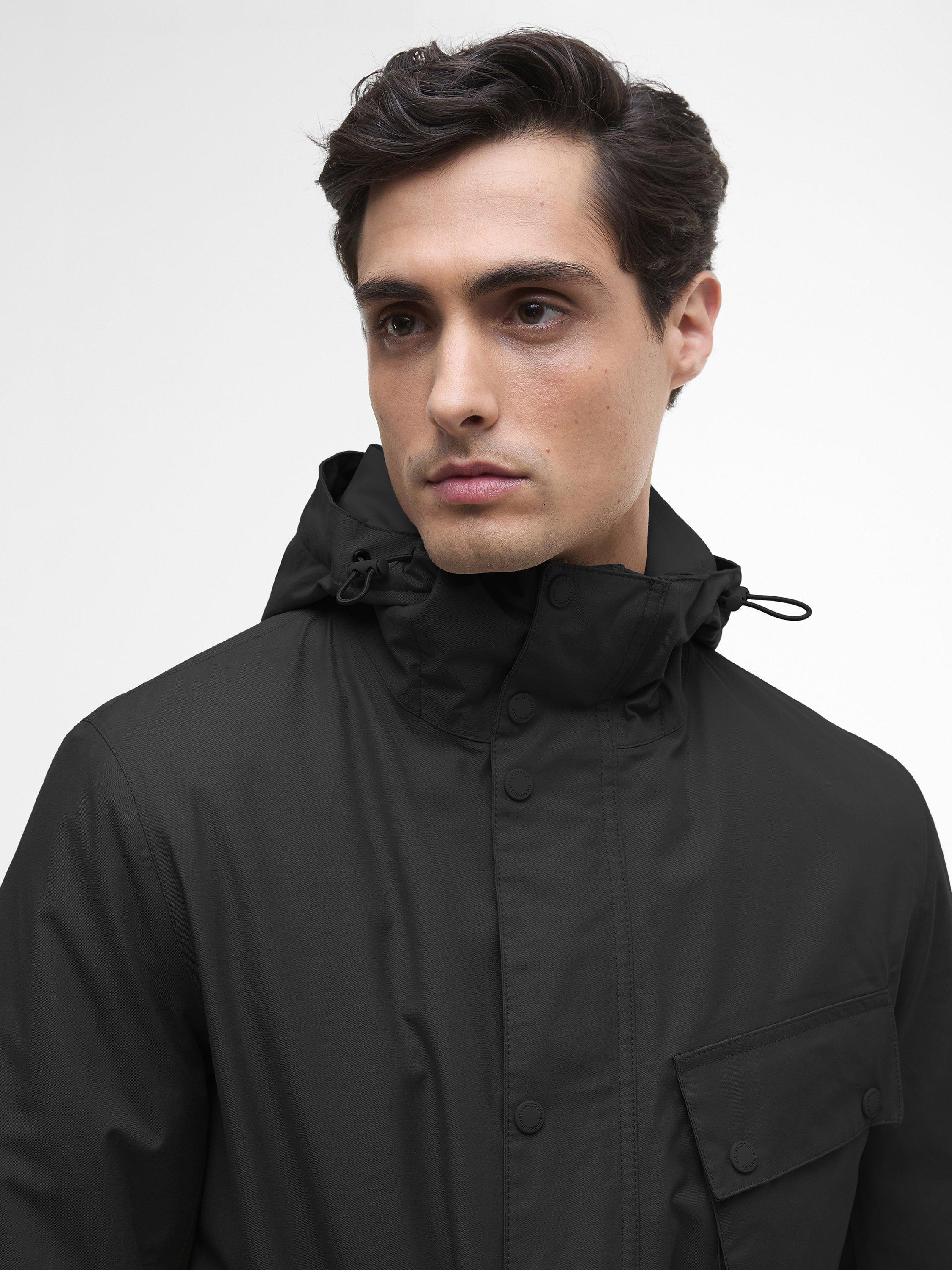 Product image 5 of 7, which shows Barbour International Endley Waterproof Jacket, Black, S