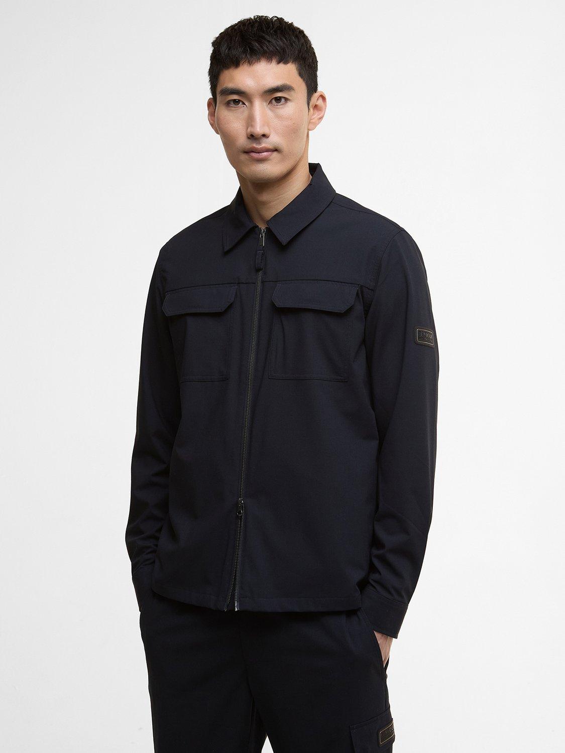 Product image 1 of 6, which shows Barbour International Ash Regular Fit Shirt, Navy, XL